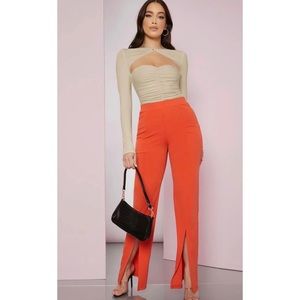 SHEIN Cutout Front Ruched Bodysuit S NEW